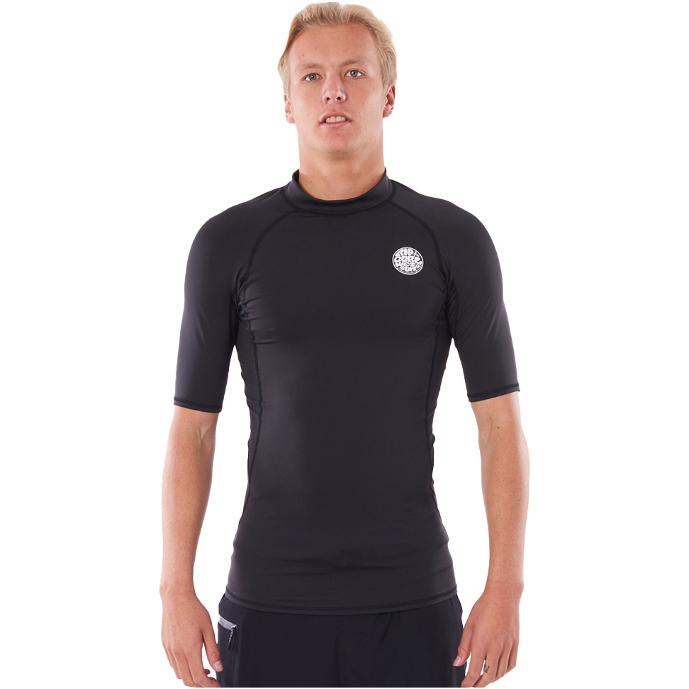 2026 Rip Curl Mens Thermopro 1mm Short Sleeve Thermal Vest WLYYBM - Black